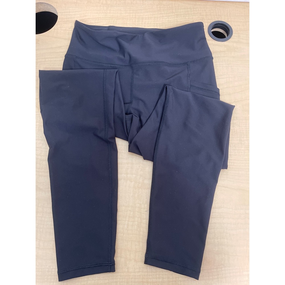 Old Navy Active Powersoft High Rise Leggings Black Go-Dry Pockets Medium